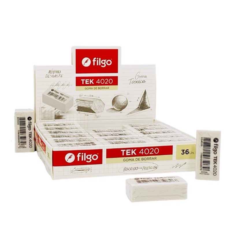 PACK GOMA DE BORRAR FILGO TEK 4020 X36U