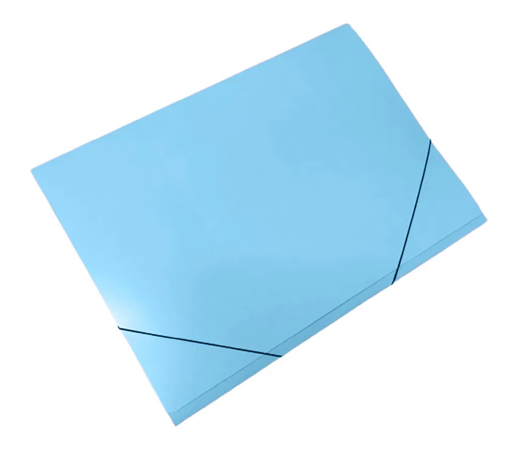 CARPETA PLASTICA 3 SOLAPAS OFICIO LAMA COLORES PASTEL