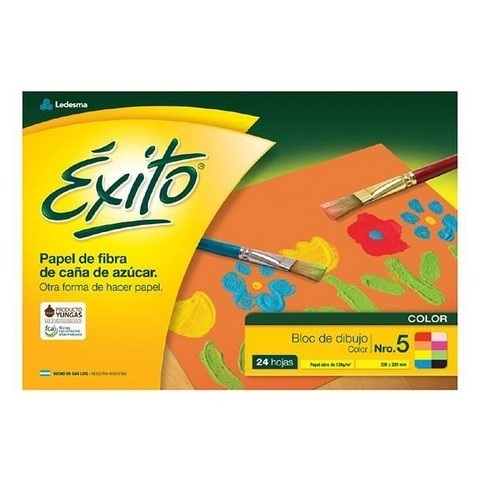 BLOCK DE DIBUJO EXITO N5 COLOR PACK X 10 UND
