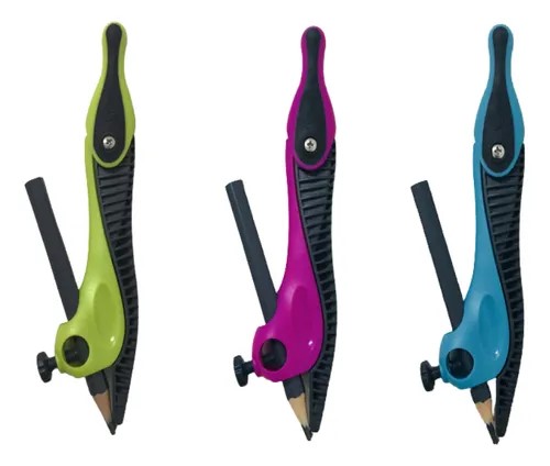 COMPAS MAPED PLASTICO CON ABRAZADERA MINA KIDZ