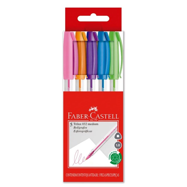 BOLIGRAFO TRILUX 32M BLISTER X5 COLORES