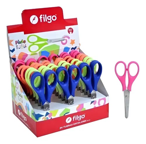 PACK TIJERA ESCOLAR FILGO PINTO X24