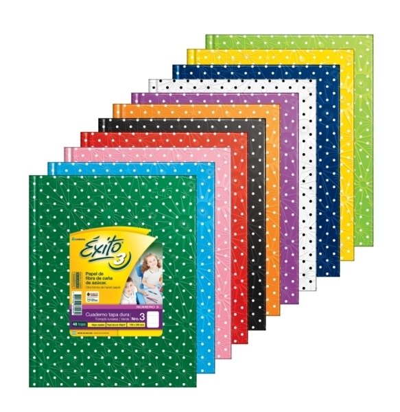 CUADERNO UNIVERSO LUNAR 19X24 (3) ÉXITO X48 HJS RAY COLOR SURT XU