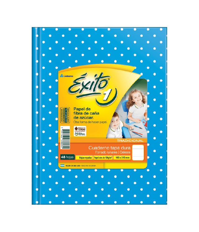 CUADERNO LUNAR 16X21 (1) ÉXITO X48 HJS RAY COLORES SURTIDOS XU