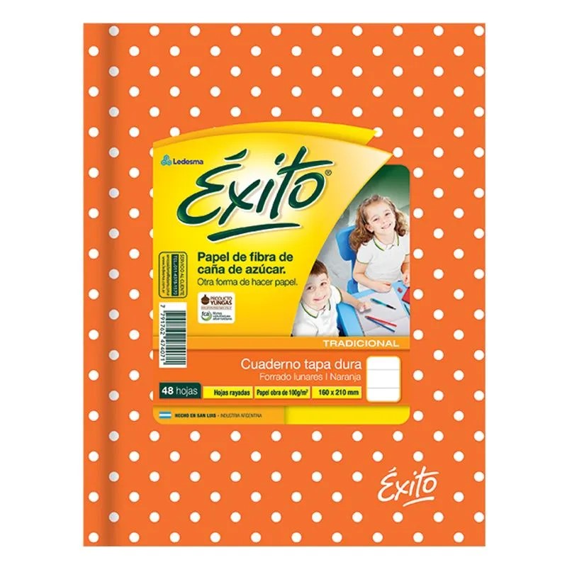 CUADERNO LUNAR 16X21 (1) ÉXITO X48 HJS RAY COLORES SURTIDOS XU