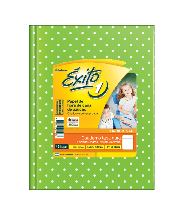 CUADERNO LUNAR 16X21 (1) ÉXITO X48 HJS RAY COLORES SURTIDOS XU