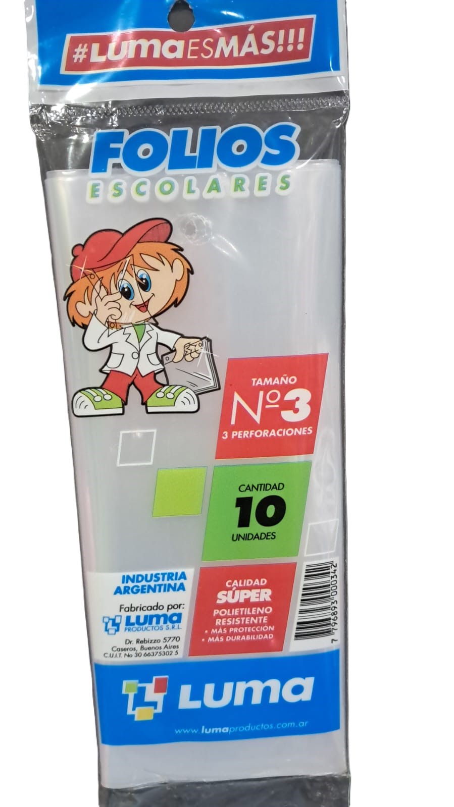 FOLIO LUMA ESCOLAR SUPER X10 N°3