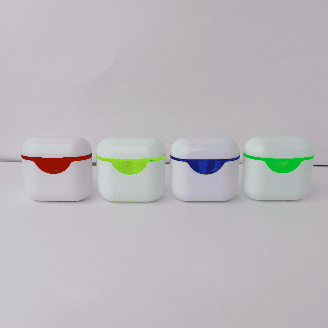 SACAPUNTAS C/DEPOSITO ARGENTO 2ORIFICIOS TIPO AIRPODS XUND