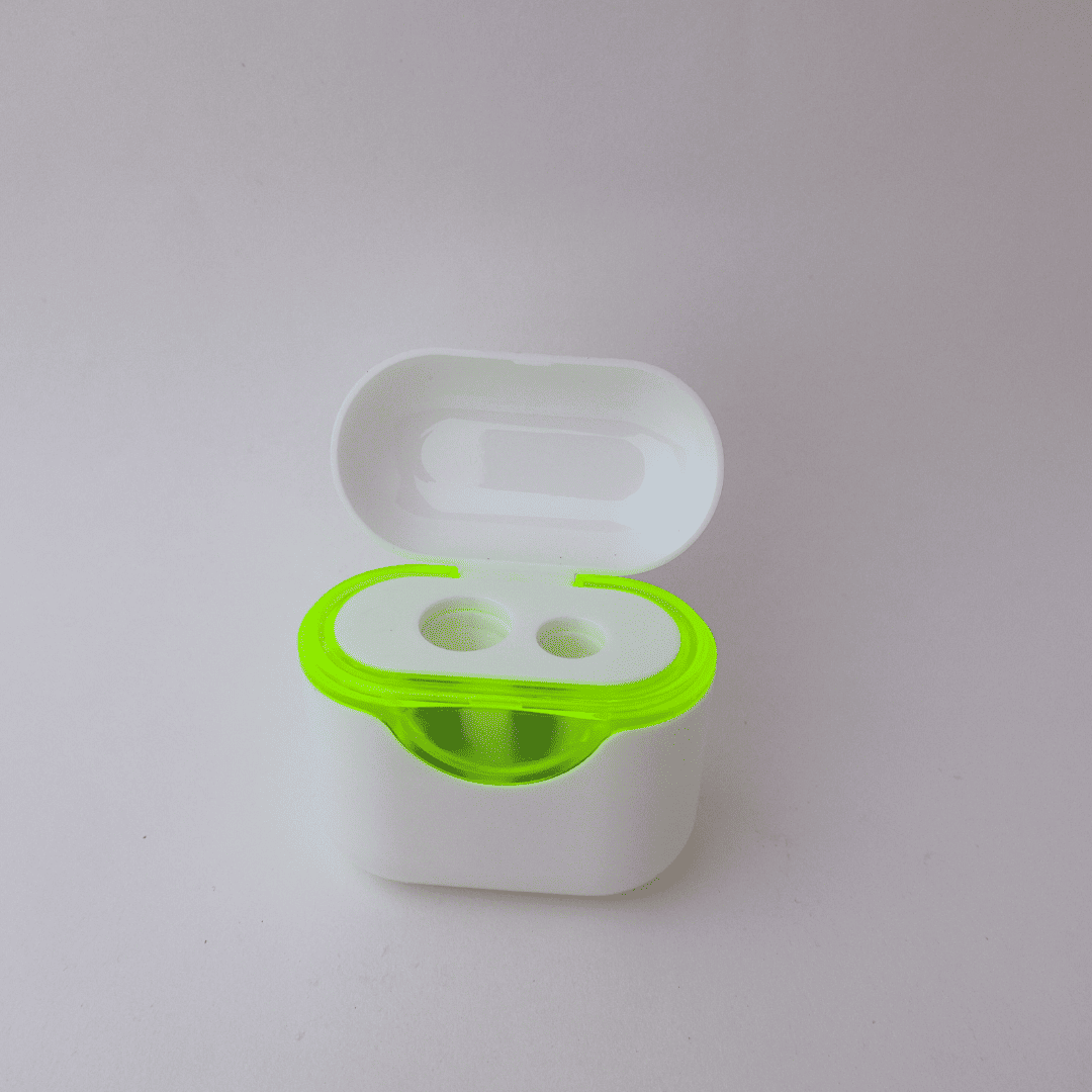 SACAPUNTAS C/DEPOSITO ARGENTO 2ORIFICIOS TIPO AIRPODS XUND