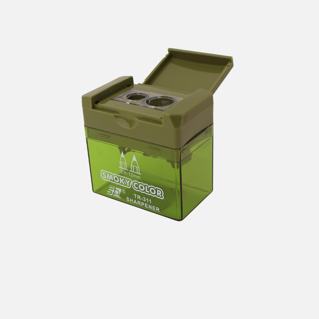 SACAPUNTAS CUADRADO C/DEPOSITO ARGENTO 2ORIFICIOS XUND