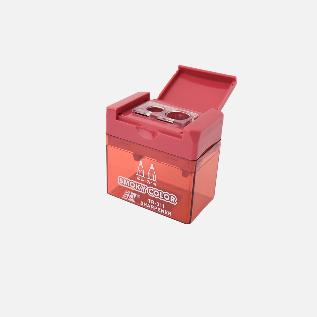 SACAPUNTAS CUADRADO C/DEPOSITO ARGENTO 2ORIFICIOS XUND