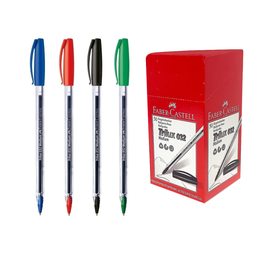 PACK BOLIGRAFO TRILUX FABER CASTELL POR COLORES X50U