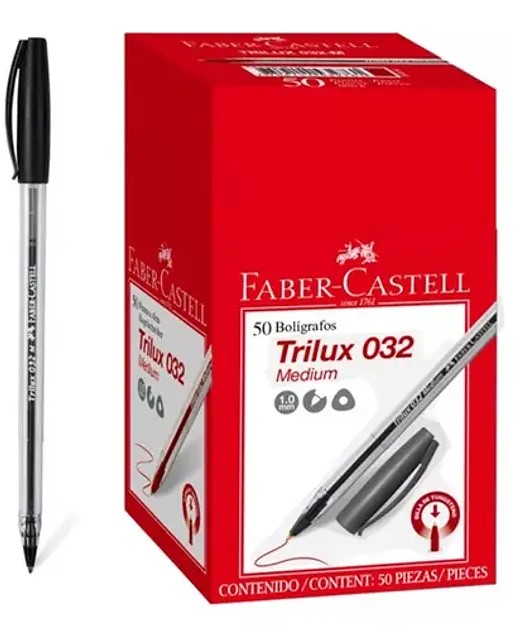PACK BOLIGRAFO TRILUX FABER CASTELL POR COLORES X50U