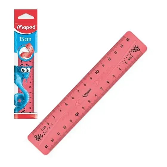 REGLA FLEXIBLE MAPED 15CM