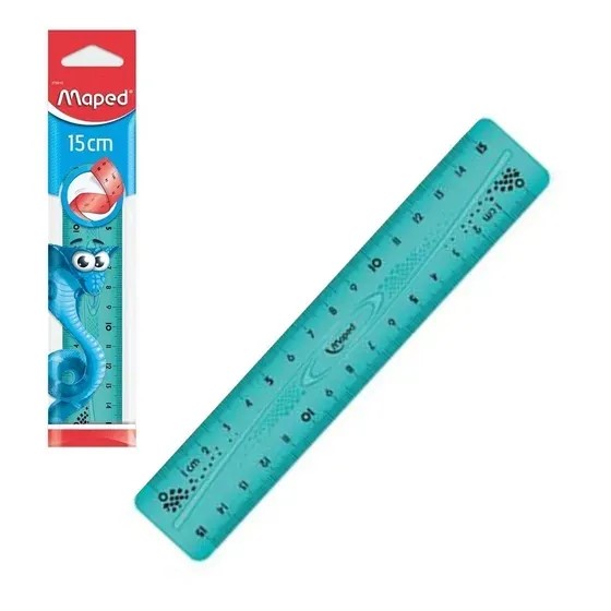 REGLA FLEXIBLE MAPED 15CM