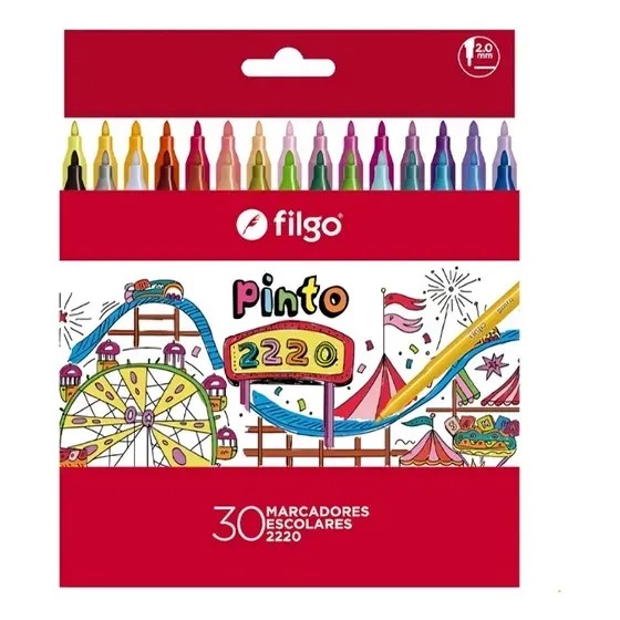 MARCADOR FILGO ESCOLAR 2220 X30 SURTIDO