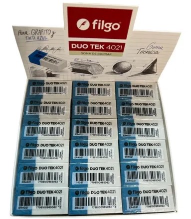PACK GOMA DE BORRAR FILGO DUO TEK 4021 X36U