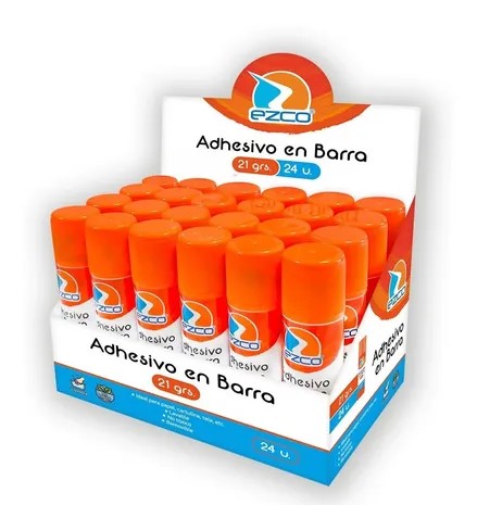 PACK ADHESIVO EN BARRA EZCO 21GRS X24U