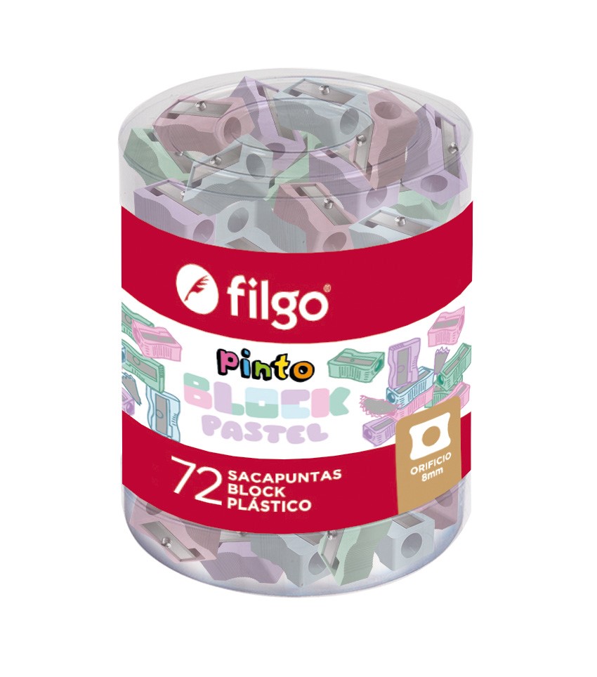 SACAPUNTA FILGO BLOCK PASTEL PACK X72 UND