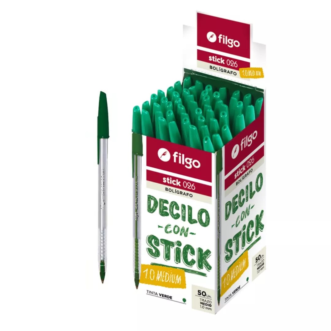 PACK BOLIGRAFO CLASICO STICK 025 TRAZO FINO COLORES CLASICOS X50U