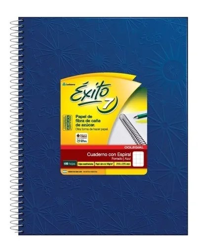CUADERNO ÉXITO FORRADO 21X27 C/ESP X60 HJS RAY