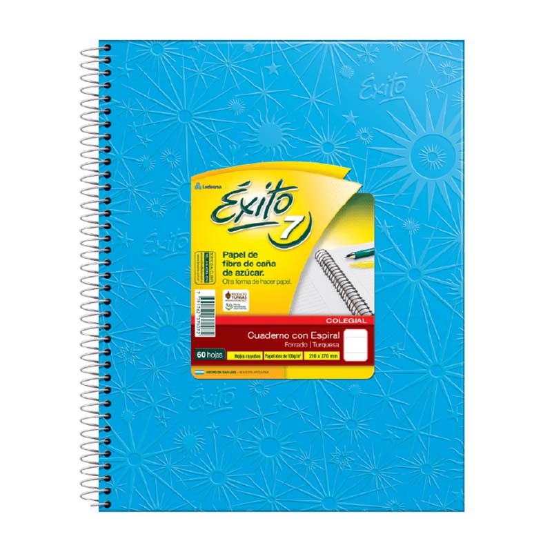 CUADERNO ÉXITO FORRADO 21X27 C/ESP X60 HJS RAY