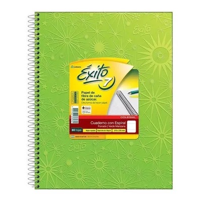 CUADERNO ÉXITO FORRADO 21X27 C/ESP X60 HJS RAY