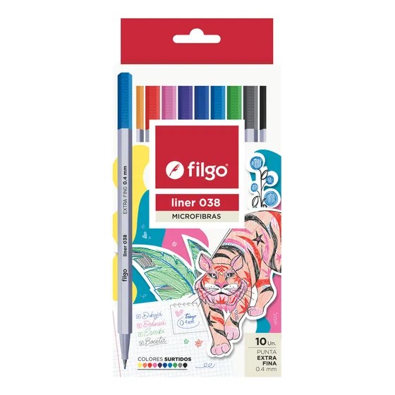 MICROFIBRAS FILGO LINER 038 COLOR SURT X10U