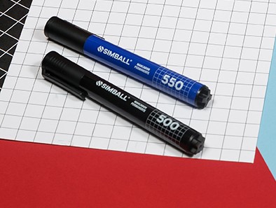 PACK MARCADOR SIMBALL 500 AZUL P/B X12 UNI