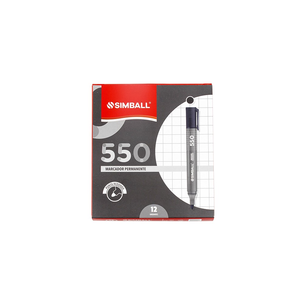PACK MARCADOR SIMBALL 500 AZUL P/B X12 UNI