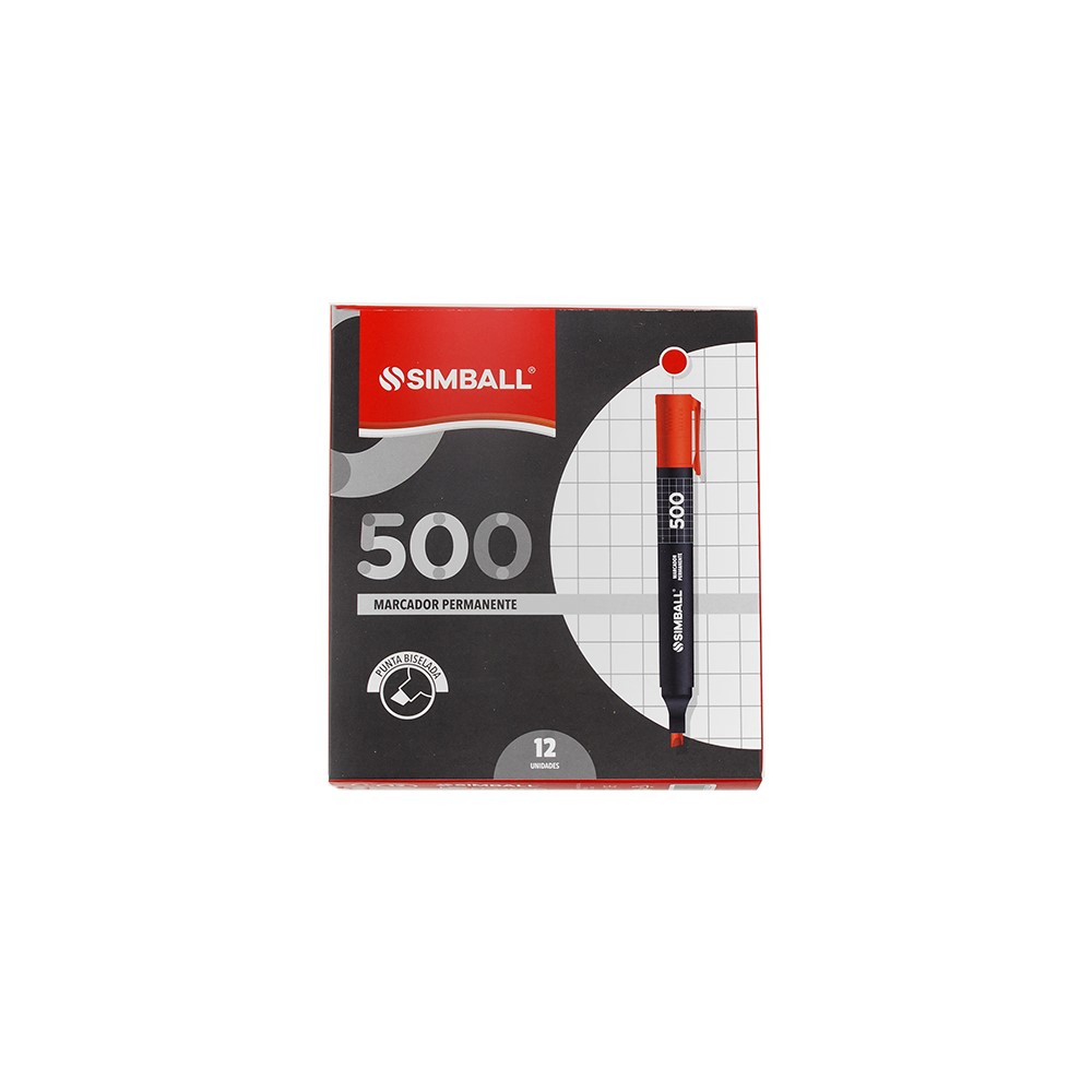 PACK MARCADOR SIMBALL 500 AZUL P/B X12 UNI