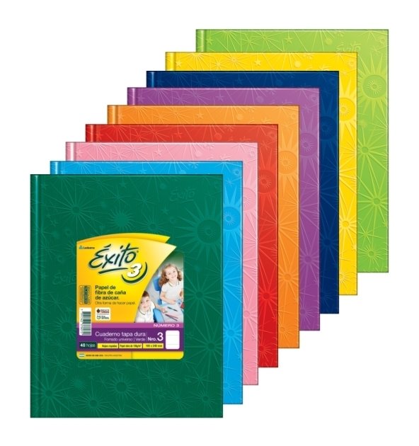 CUADERNO UNIVERSO ARAÑA 19X24 (3) ÉXITO X48 HJS RAY COLOR SURTIDOS