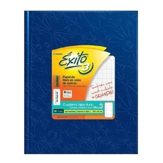 CUADERNO UNIVERSO ARAÑA 19X24 (3) ÉXITO X48 HJS CUADRICULADO COLORES SURTIDOS