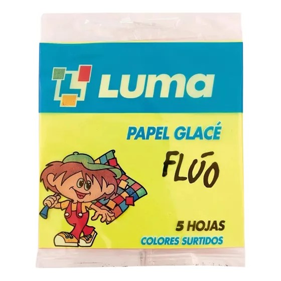 PAPEL GLACE FLUO X5 HJS LUMA