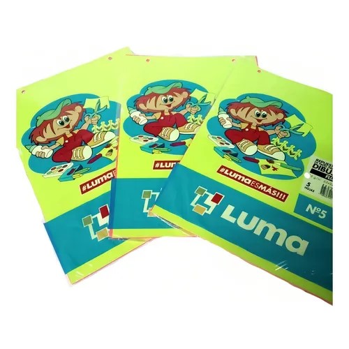 REPUESTO DE DIBUJO LUMA N°5 X5HJS FLUO