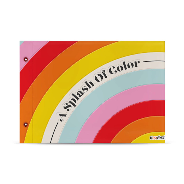 CARPETA N°5 2 TAPAS PLASTICA MOOVING RAINBOW