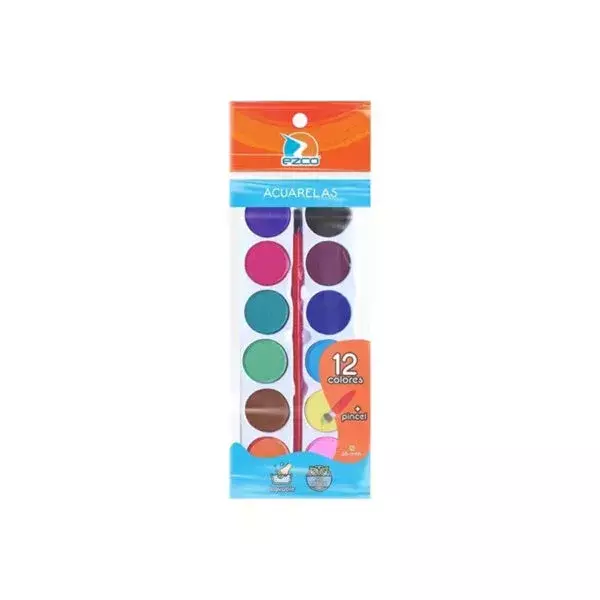 ACUARELAS EZCO COLOR X12