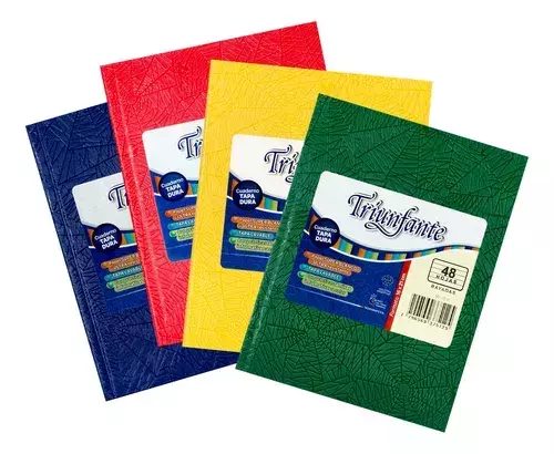 CUADERNO ARAÑA 16X21 (N°1) TRIUNFANTE X48 HJS COLORES SURT XU