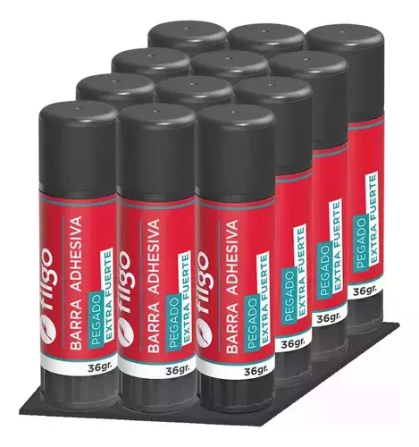 ADHESIVO EN BARRA FILGO EXTRA FUERTE 36G PACK X 12 UND