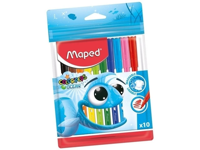 MARCADOR ESCOLAR X10 MAPED OCEAN