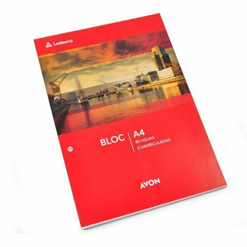 BLOCK A4 X80 HJS AVON CUADRICULADA