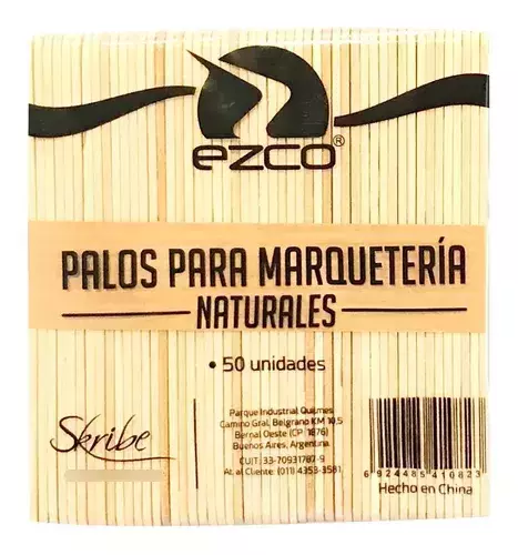 PALOS EZCO NATURAL PARA MARQUETRIA X50 UND