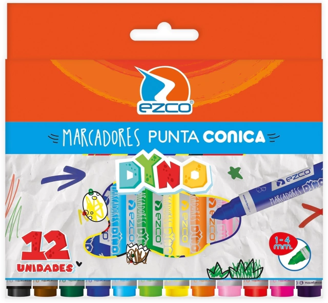 MARCADOR X12 EZCO JUMBO DYNO (PUNTA CONICA)