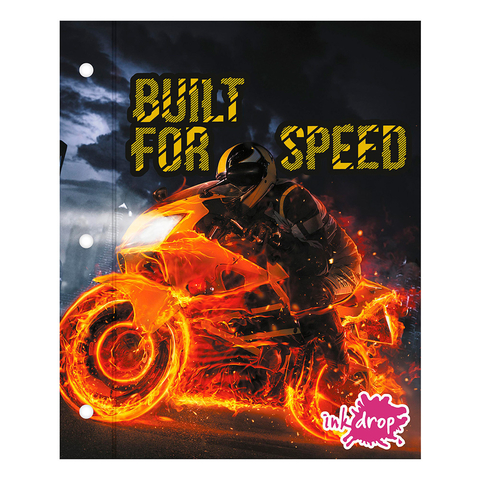 CARPETA ESCOLAR INKDROP Nº3 X2 TAPAS - FIRE