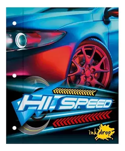 CARPETA ESCOLAR INKDROP Nº3 X2 TAPAS - CARS
