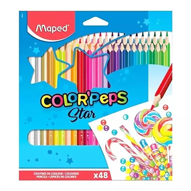 LAPIZ COLOR MAPED COLOR PEPS STAR X48
