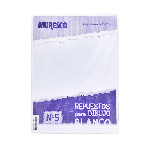 REPUESTO DE DIBUJO MURESCO BLANCO N°5 X8HJS