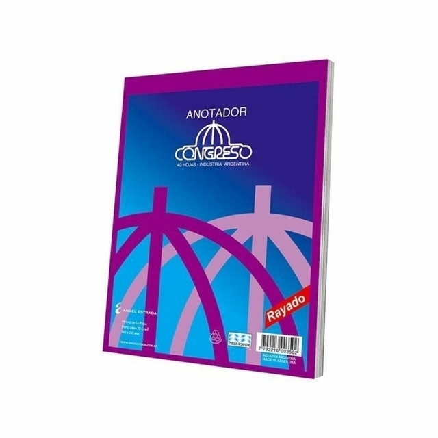 BLOCK ANOTADOR CONGRESO C/ ESPIRAL X80HJS