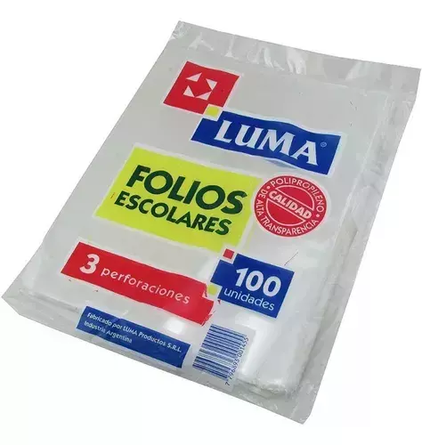 FOLIOS LUMA ESCOLAR X100 N°3