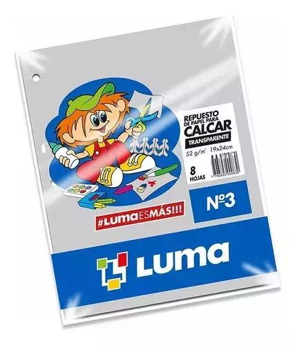 REPUESTO DE CALCAR LUMA N°3 X8HJS
